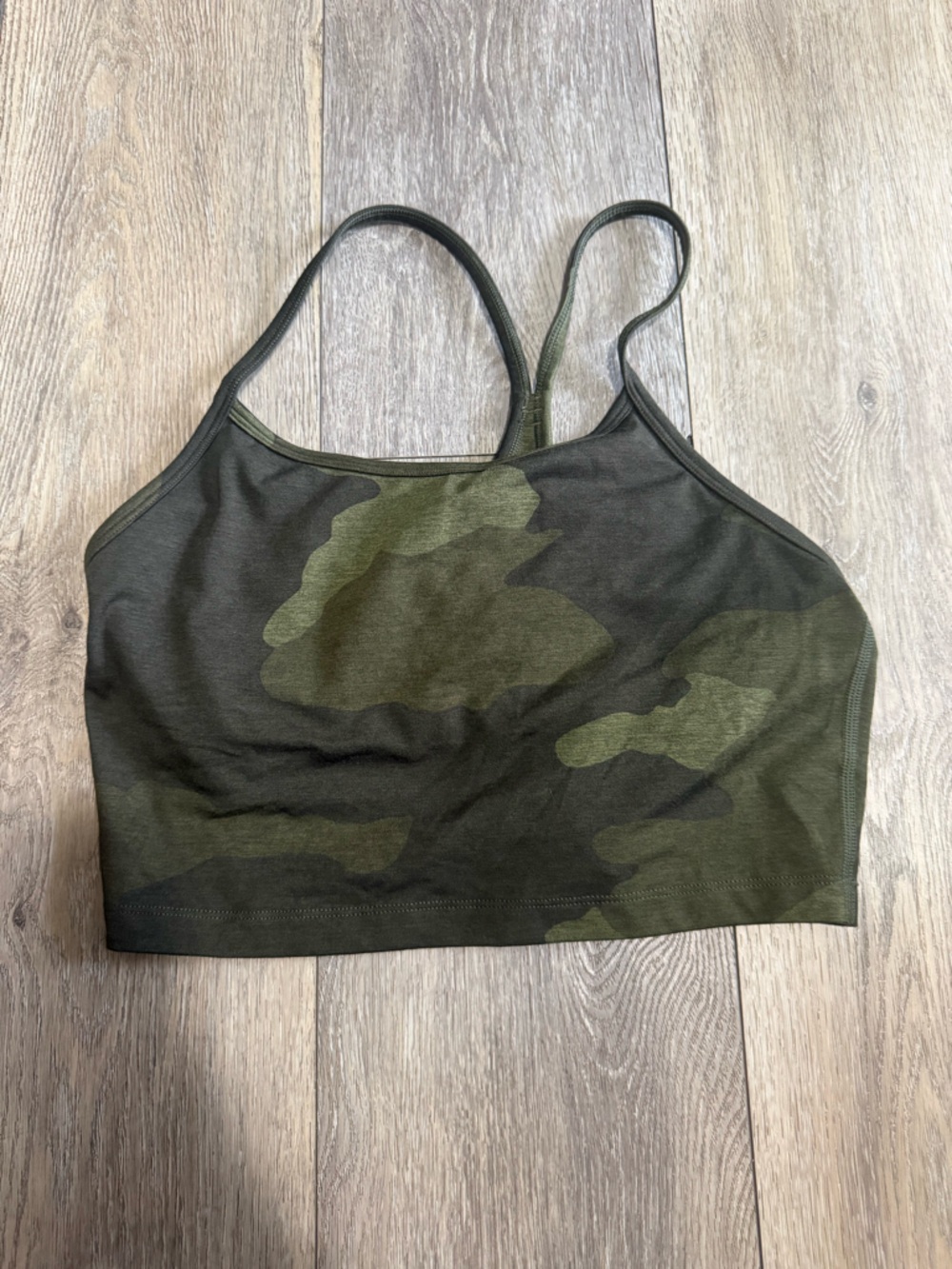 Aerie offline Camo Olive Green Strappy Crop Tank